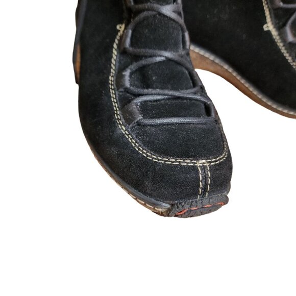 Timberland Reykir Ghillie Black Suede Lace Up Lined WP Ankle Boots Women's 7.5M - Picture 7 of 13